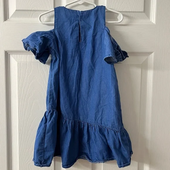 Zara Girls | Cold Shoulder Chambray Dress - Picture 2 of 7